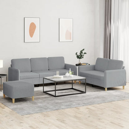 2Dílná Sedací Souprava S Poduškami Textil