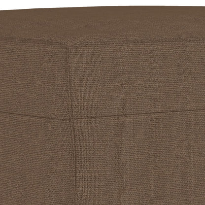 3Dílná Sedací Souprava S Poduškami Hnědá Textil