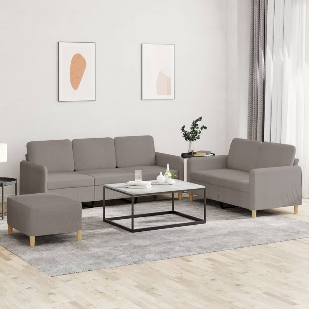 2Dílná Sedací Souprava S Poduškami Textil