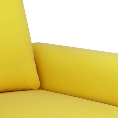 2Dílná Sedací Souprava S Poduškami Žlutá Samet