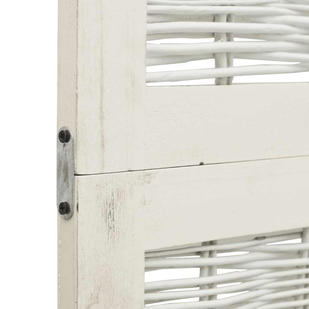 Paraván 3Dílný Bílý Masivní Dřevo Pavlovnie