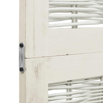 Paraván 3Dílný Bílý Masivní Dřevo Pavlovnie