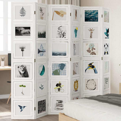 Paraván 3Dílný Bílý Masivní Dřevo Pavlovnie