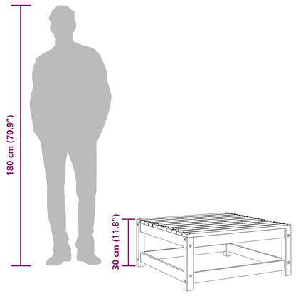 Zahradní 70 X 70 X 30 Cm Masivní Borové Dřevo