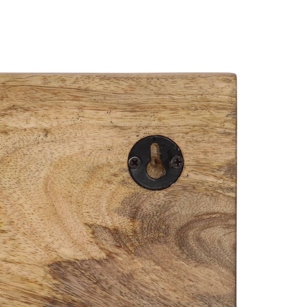 Nástěnné Věšáky Se 4 Háčky 2 Ks Masivní Mangovníkové Dřevo