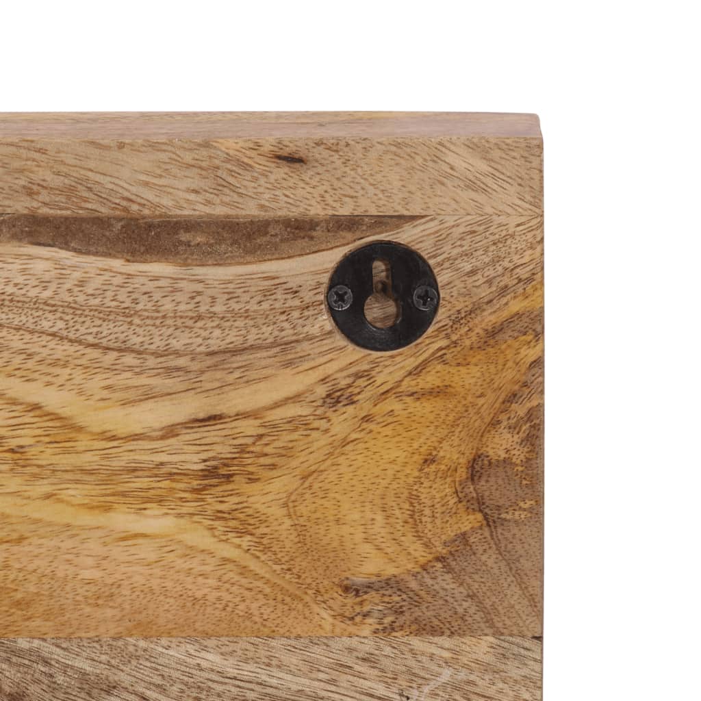 Nástěnný Věšák S 5 Háčky Masivní Mangovníkové Dřevo