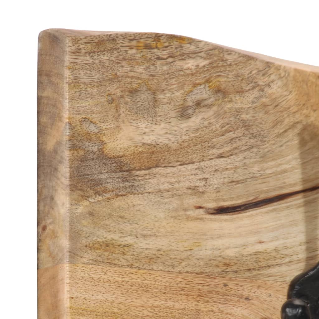 Nástěnný Věšák Se 4 Háčky Masivní Mangovníkové Dřevo