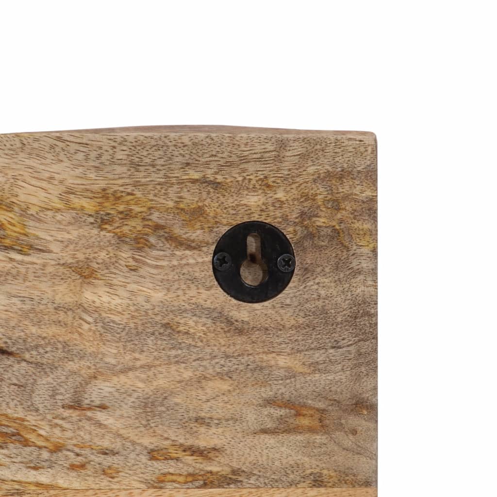 Nástěnný Věšák Se 4 Háčky Masivní Mangovníkové Dřevo