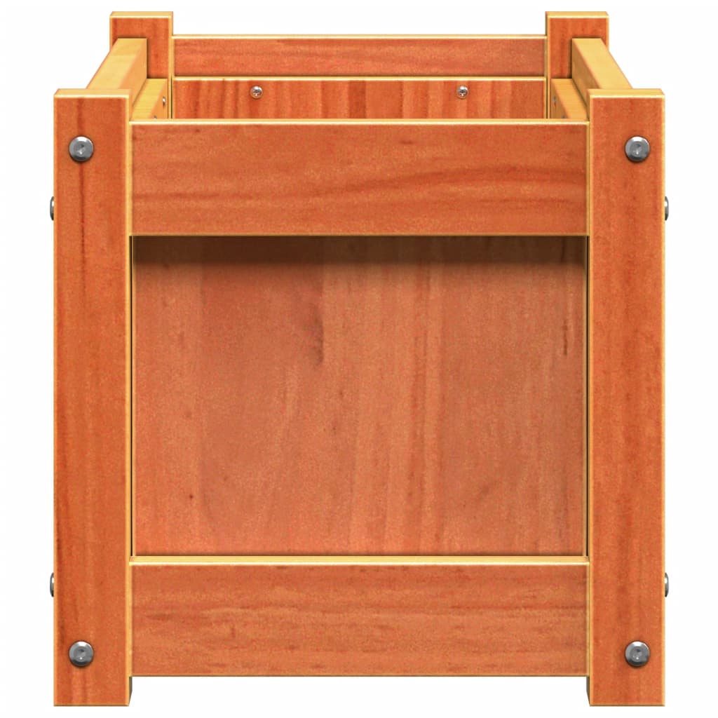 Zahradní Truhlík Voskově Hnědý 60 X 31 X 31 Cm Masivní Borovice