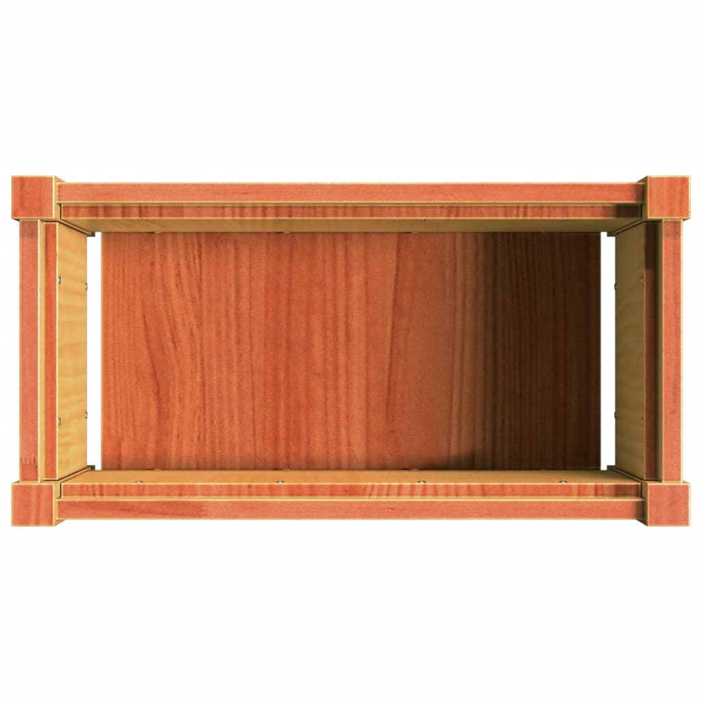 Zahradní Truhlík Voskově Hnědý 60 X 31 X 31 Cm Masivní Borovice