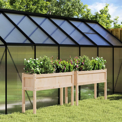 Zahradní Truhlík S Nohami Voskově Hnědý 110X31X70 Cm Borovice