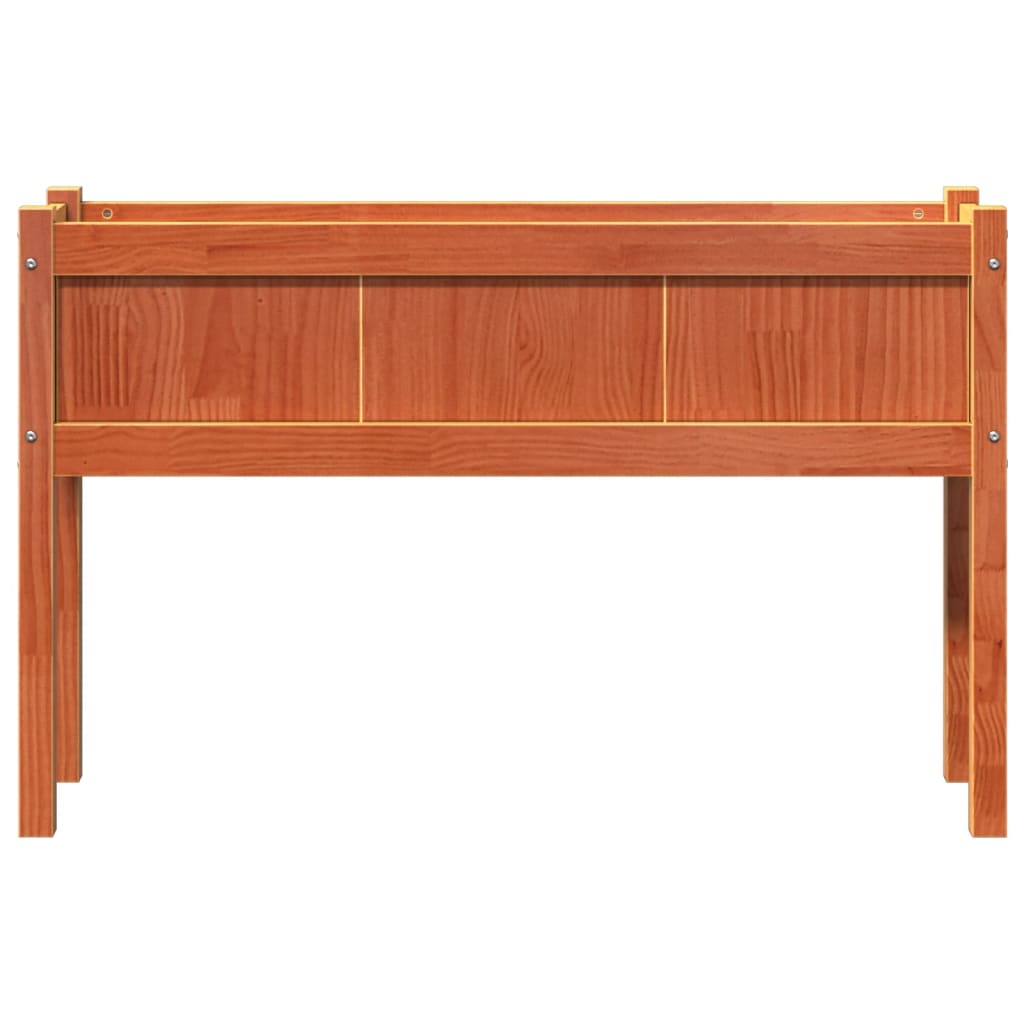 Zahradní Truhlík S Nohami Voskově Hnědý 110X31X70 Cm Borovice