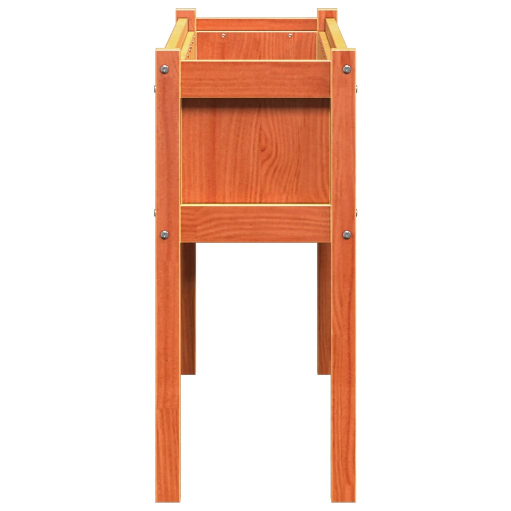 Zahradní Truhlík S Nohami Voskově Hnědý 110X31X70 Cm Borovice