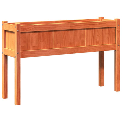 Zahradní Truhlík S Nohami Voskově Hnědý 110X31X70 Cm Borovice