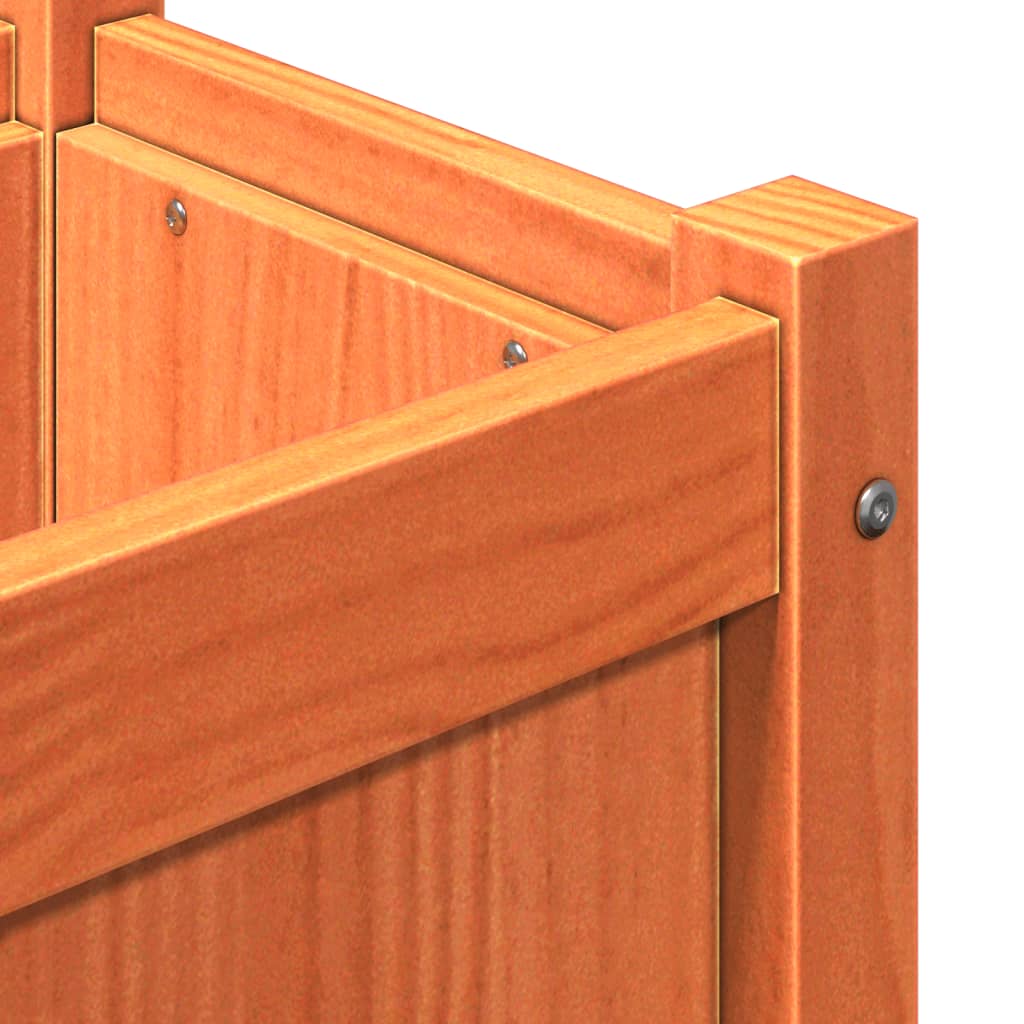 Zahradní Truhlík S Nohami Voskově Hnědý 110X31X70 Cm Borovice