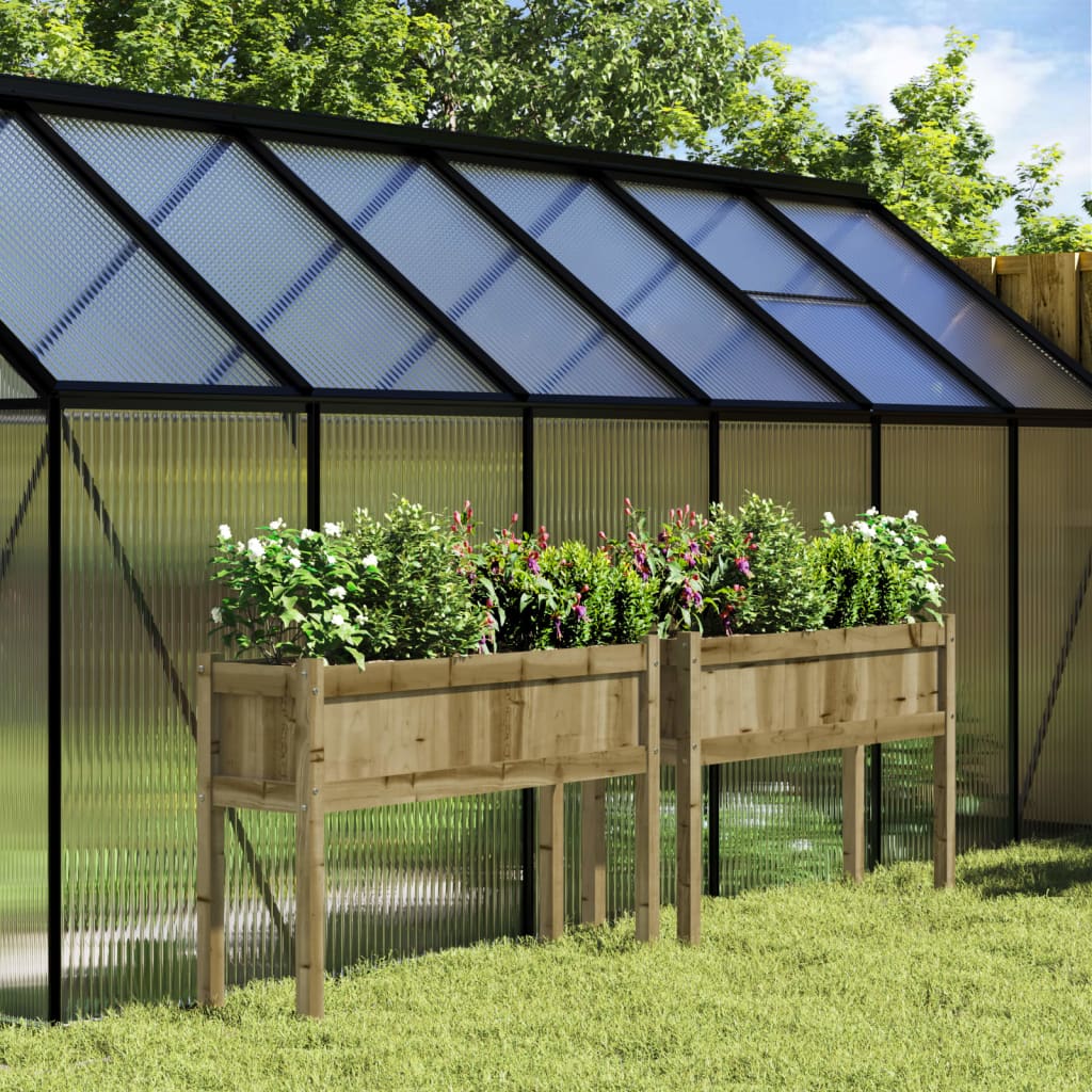 Zahradní Truhlík S Nohami Voskově Hnědý 110X31X70 Cm Borovice