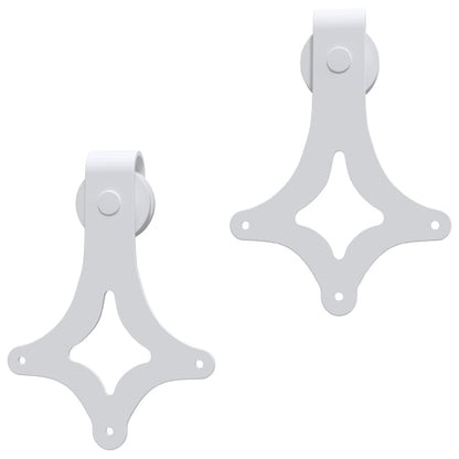 Posuvné Dveře S Kováním 95 X 210 Cm Masivní Borové Dřevo Vzor Šedá Kostka