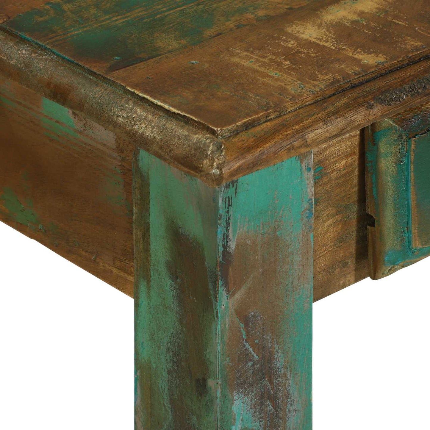 Stůl Na Psaní Hnědá 112 X 55 X 76 Cm Masivní Obnovované Dřevo