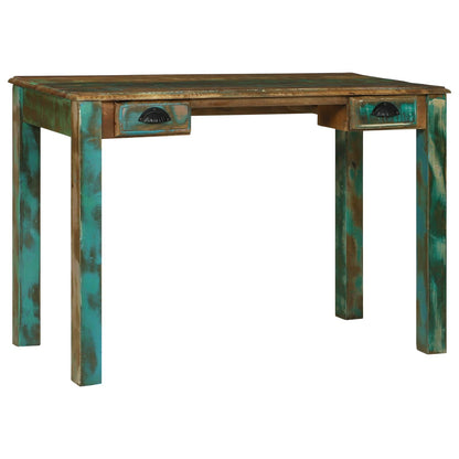 Stůl Na Psaní Hnědá 112 X 55 X 76 Cm Masivní Obnovované Dřevo
