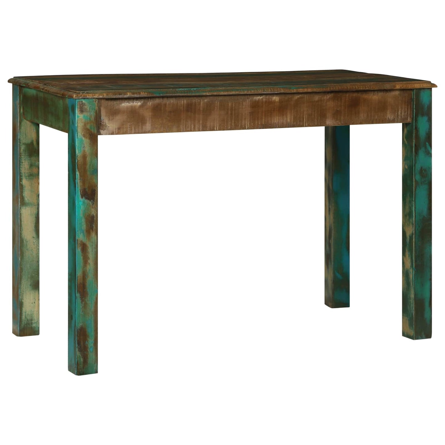 Stůl Na Psaní Hnědá 112 X 55 X 76 Cm Masivní Obnovované Dřevo