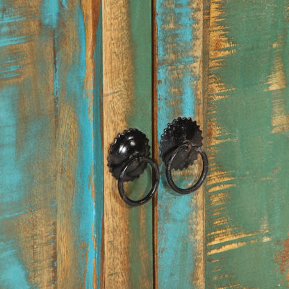 Skříň Highboard 55 X 30 X 180 Cm Masivní Recyklované Dřevo