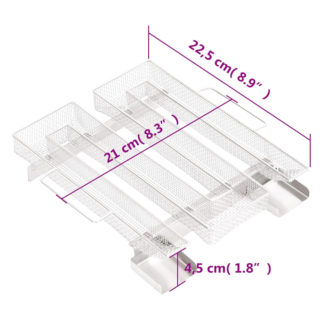 Generátor Studeného Kouře 4Stranný 22,5 Cm Nerezová Ocel