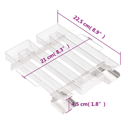Generátor Studeného Kouře 4Stranný 22,5 Cm Nerezová Ocel
