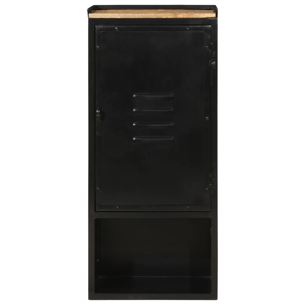 Koupelnová Skříňka 40 X 27 X 90 Cm Železo A Masivní Mangovník