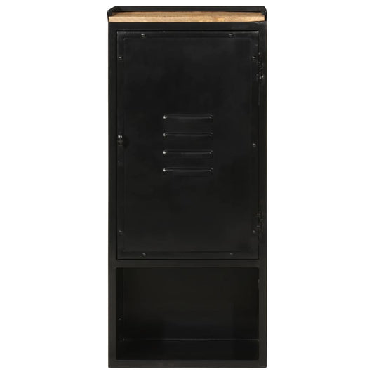 Koupelnová Skříňka 40 X 27 X 90 Cm Železo A Masivní Mangovník