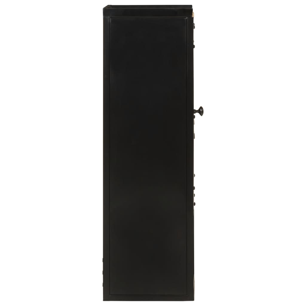 Koupelnová Skříňka 40 X 27 X 90 Cm Železo A Masivní Mangovník
