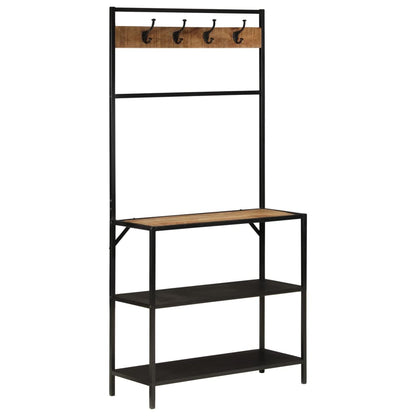 Věšák Na Kabáty 90 X 35 X 180 Cm Masivní Mangovník A Železo