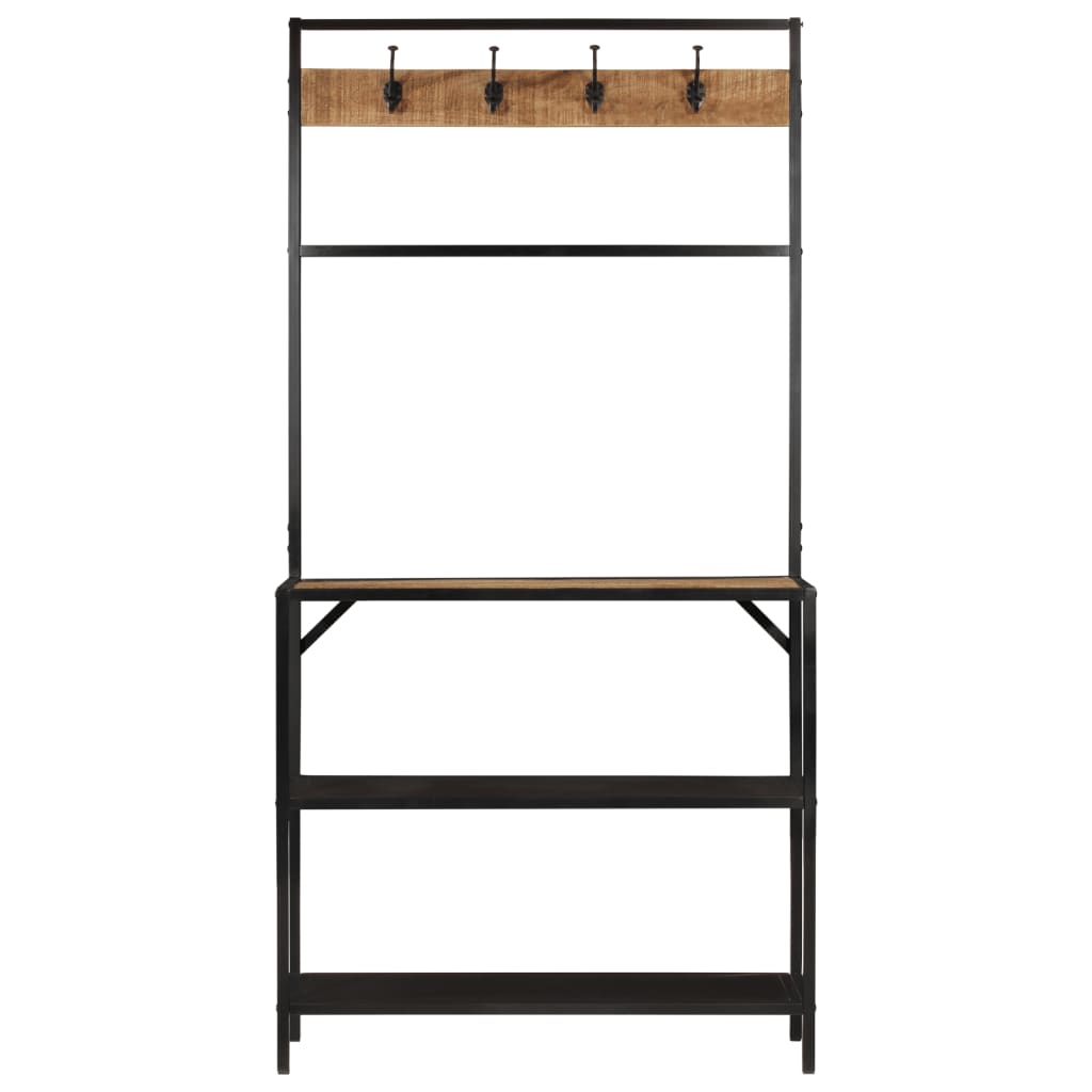 Věšák Na Kabáty 90 X 35 X 180 Cm Masivní Mangovník A Železo