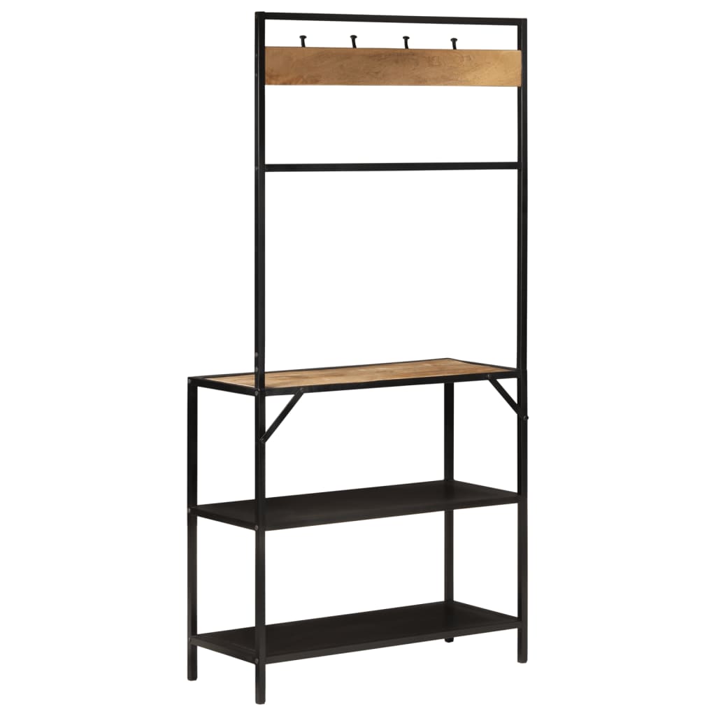 Věšák Na Kabáty 90 X 35 X 180 Cm Masivní Mangovník A Železo