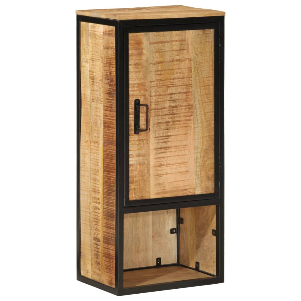 Koupelnová Skříňka 40X27X90 Cm Masivní Mangovník A Železo