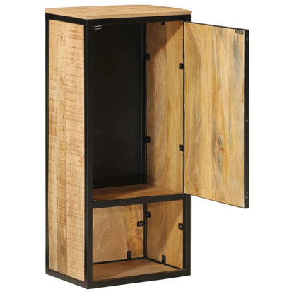 Koupelnová Skříňka 40X27X90 Cm Masivní Mangovník A Železo