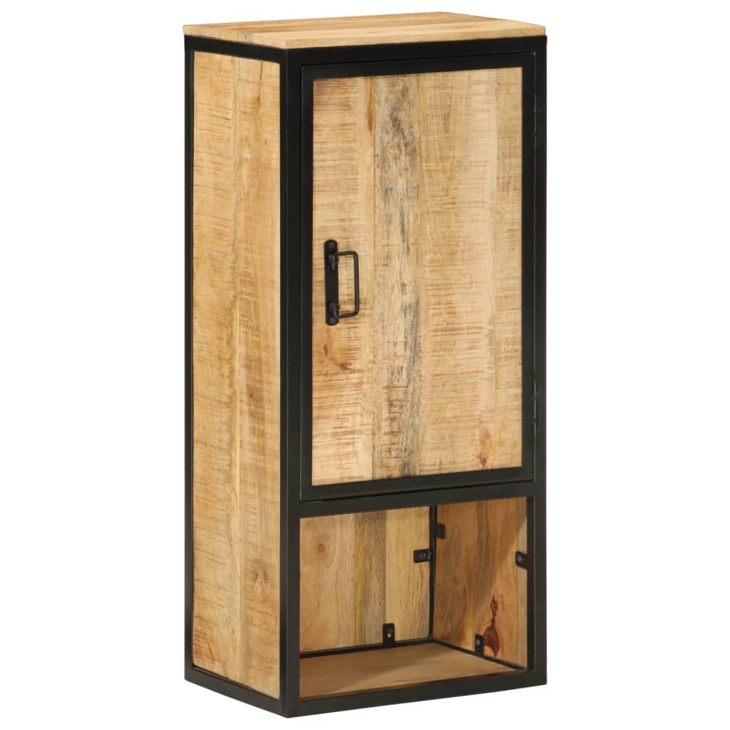 Koupelnová Skříňka 40X27X90 Cm Masivní Mangovník A Železo