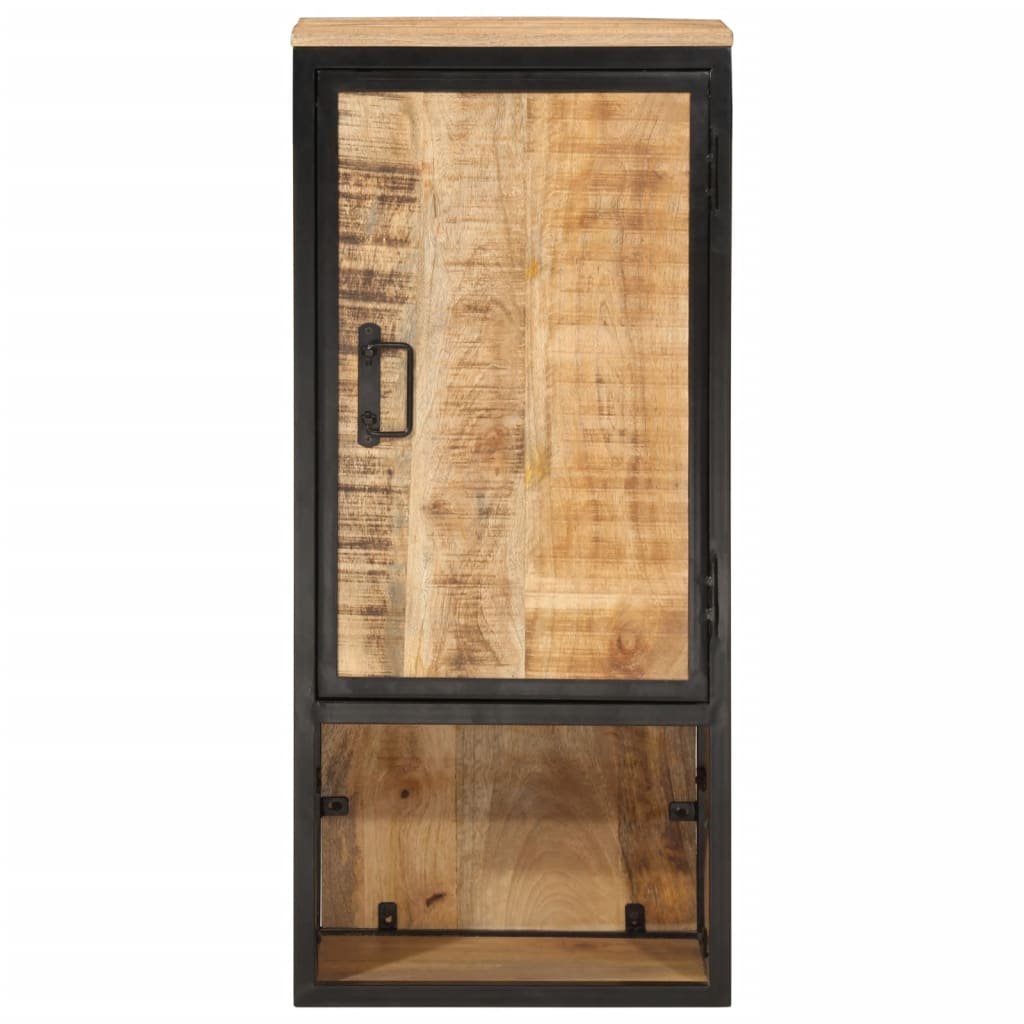 Koupelnová Skříňka 40X27X90 Cm Masivní Mangovník A Železo
