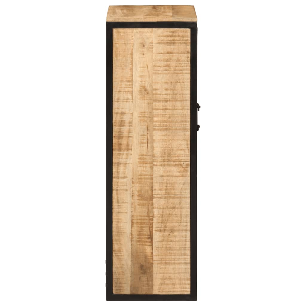 Koupelnová Skříňka 40X27X90 Cm Masivní Mangovník A Železo