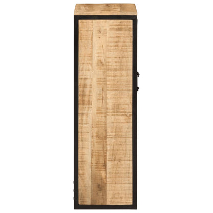 Koupelnová Skříňka 40X27X90 Cm Masivní Mangovník A Železo