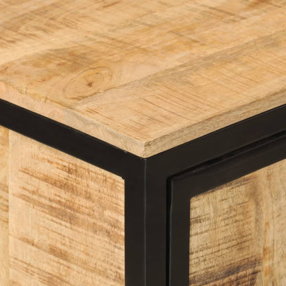 Koupelnová Skříňka 40X27X90 Cm Masivní Mangovník A Železo