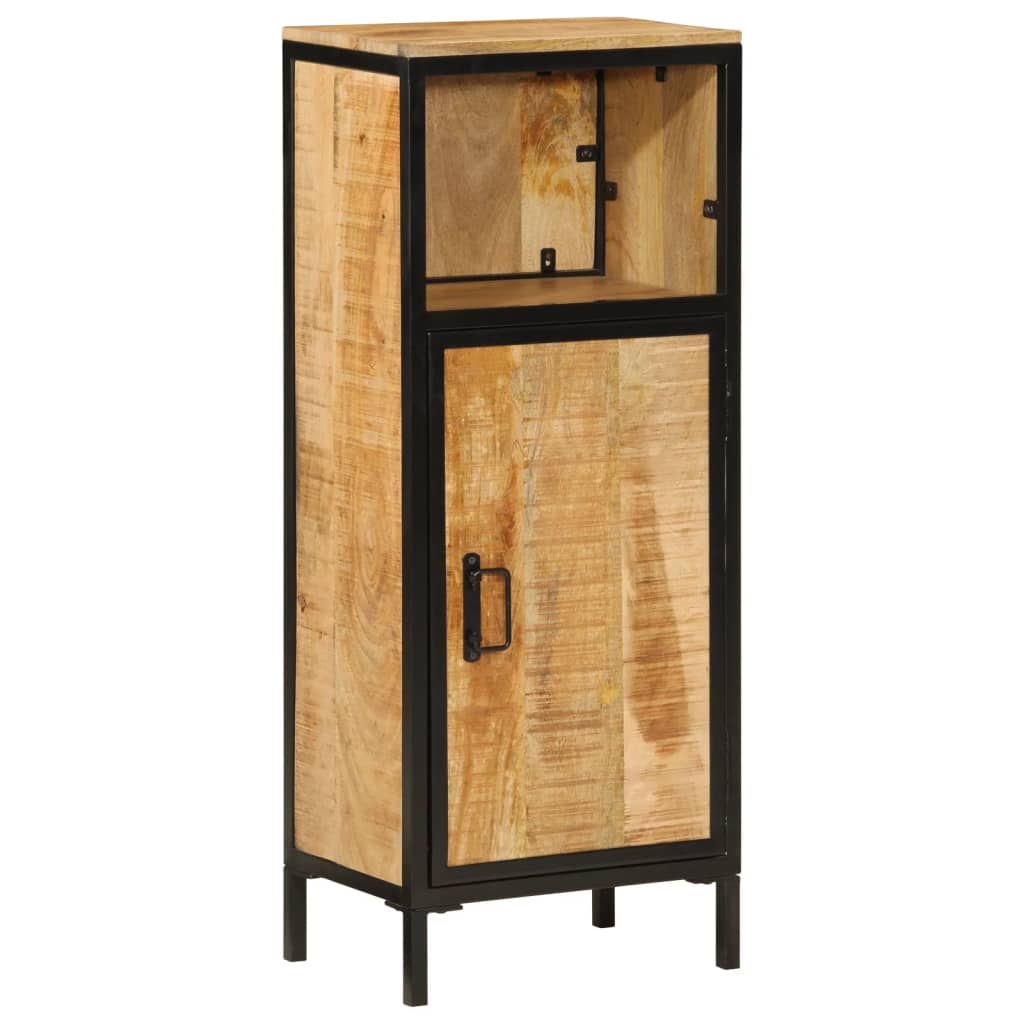 Koupelnová Skříňka 40X27X90 Cm Masivní Mangovník A Železo
