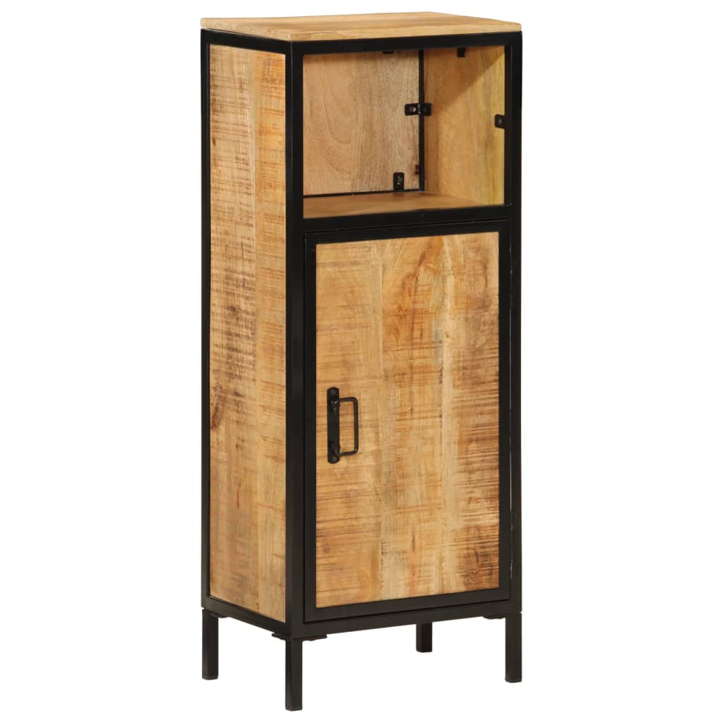 Koupelnová Skříňka 40X27X90 Cm Masivní Mangovník A Železo