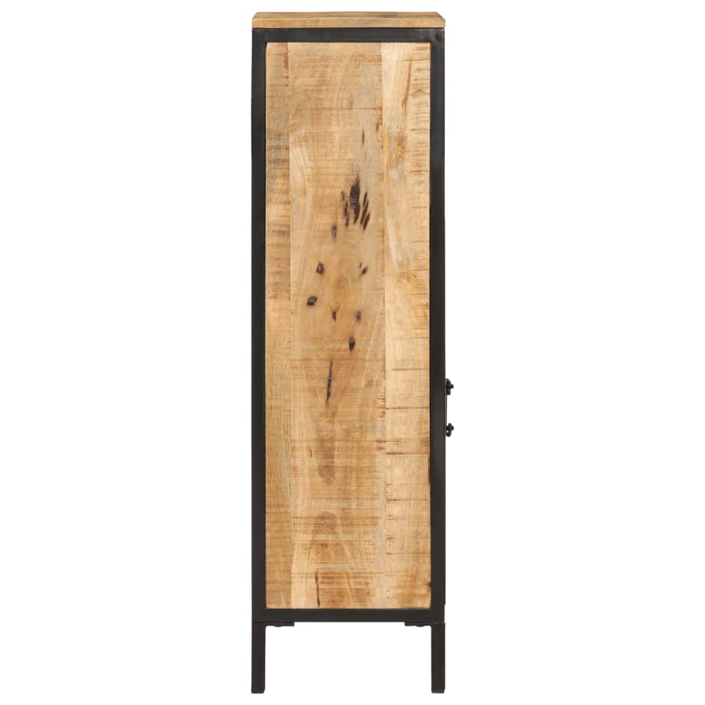 Koupelnová Skříňka 40X27X90 Cm Masivní Mangovník A Železo