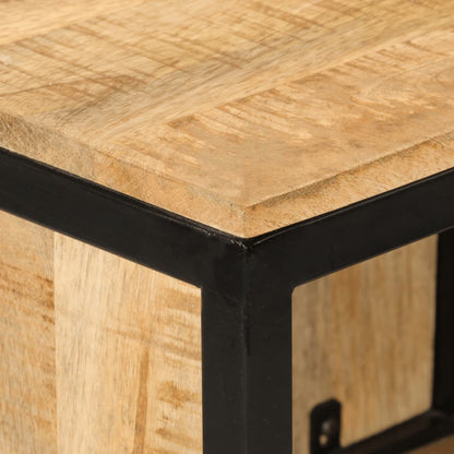 Koupelnová Skříňka 40X27X90 Cm Masivní Mangovník A Železo