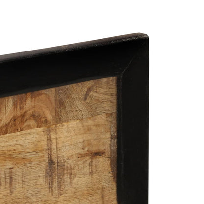 Zrcadlo S Policemi 80X8X55 Cm Sklo A Masivní Mangovníkové Dřevo