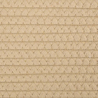Úložné Koše 2 Ks Béžové A Bílé Ø 24 X 18 Cm Bavlna
