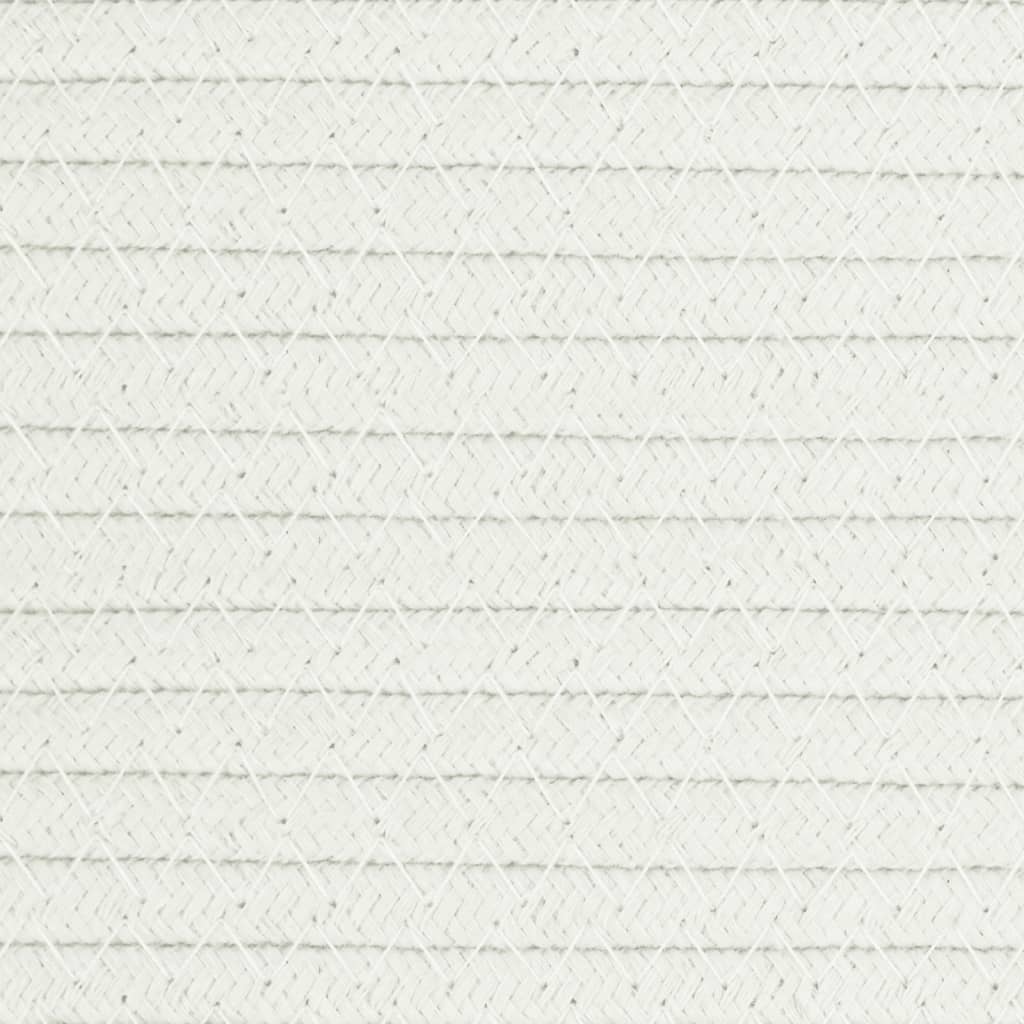 Úložné Koše 2 Ks Béžové A Bílé Ø 24 X 18 Cm Bavlna