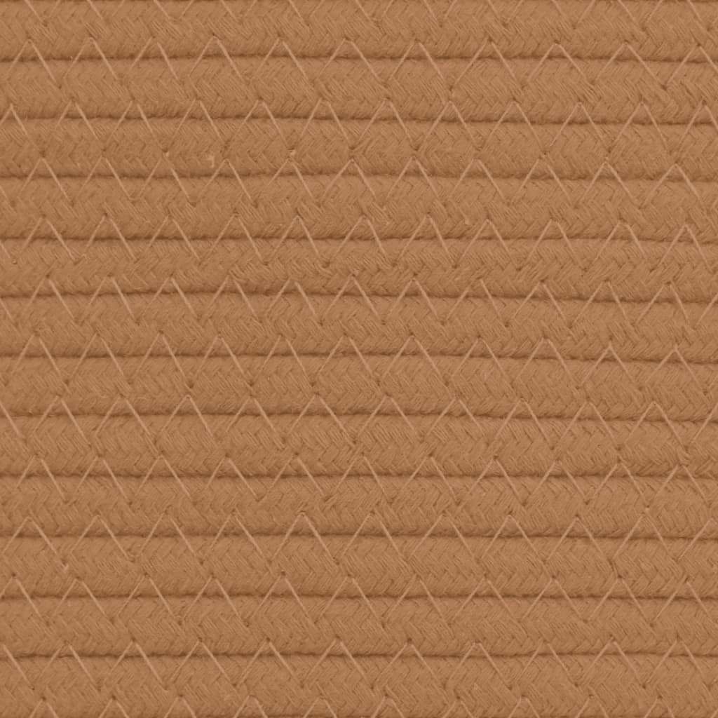 Úložný Koš Hnědý Ø 40 X 35 Cm Bavlna