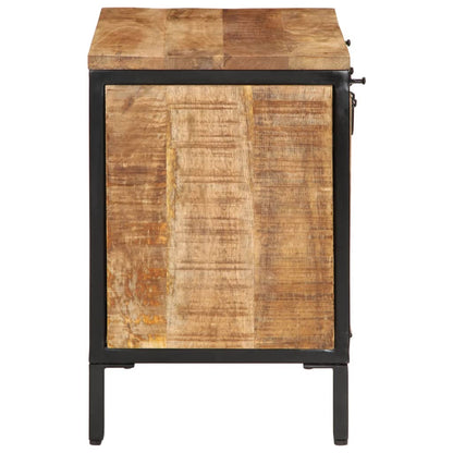 Botník 60 X 35 X 53 Cm Masivní Hrubé Mangovníkové Dřevo