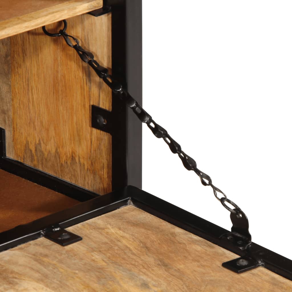 Botník 60 X 35 X 53 Cm Masivní Hrubé Mangovníkové Dřevo